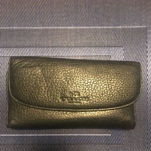 Black leather Coach Wallet